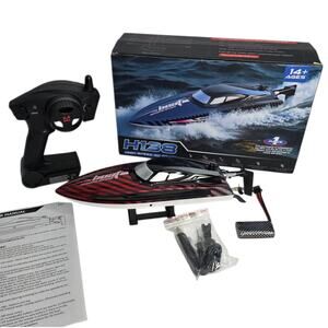 RC  Red Fast Speed  Boat 30KMH with 7Light Modes Remote Control Electric